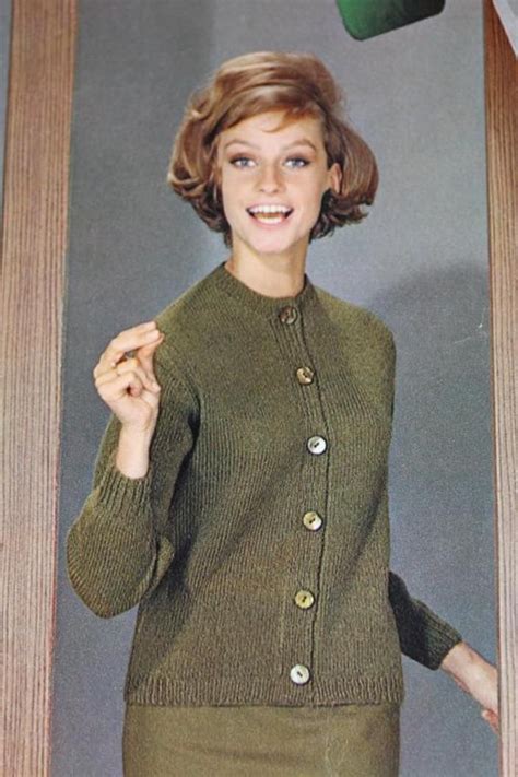 Vintage Classic Cardigan Sweater 1960s Craftsy Classic Cardigan Sweater Classic Cardigan