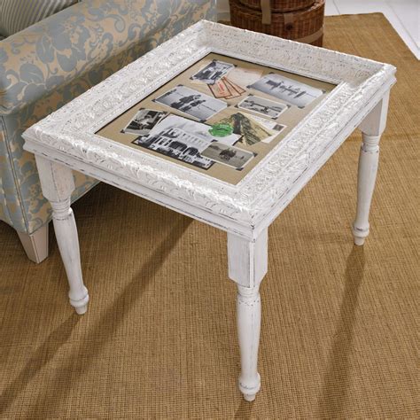 Give your new coffee table a marble top to make it look elegant and also to make cleaning easy. Life's A Beat: HOMEWORKS: Make your own seaside accent table