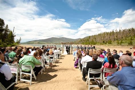 ceremony at windy point campground dillon co weddinginspiration weddingplanning