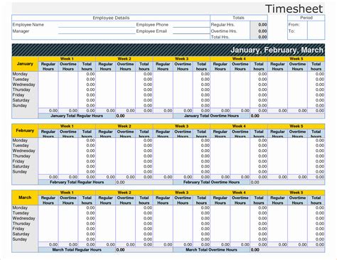 Employee Time Tracking Spreadsheet Template Tracking Spreadshee