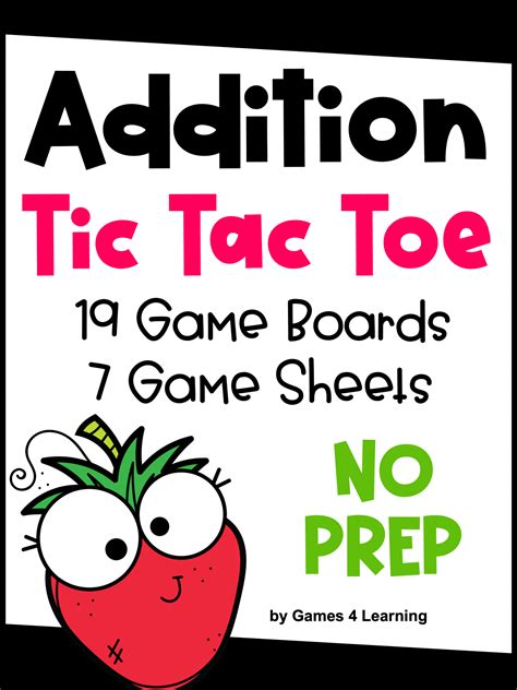 Tic Tac Toe Math Games