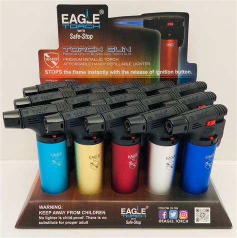 Original Eagle Jet Torch Gun Adjustable Flame Refillable Lighter