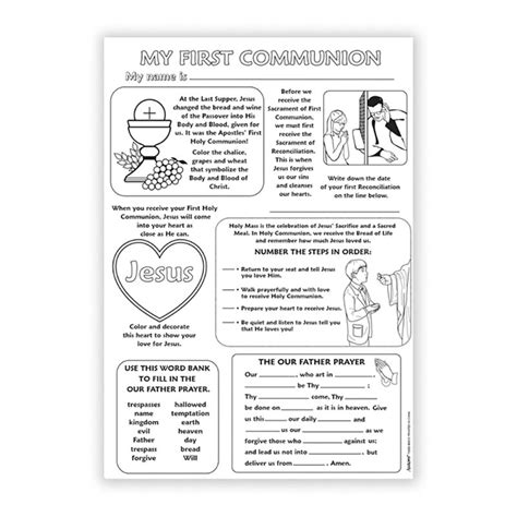 Color Your Own Poster - My First Communion - 50/pk, First ...