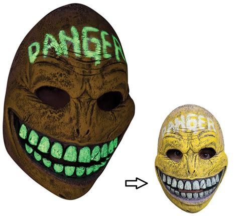Máscara Urban Mask De Danger Smiley Con Efecto Neón