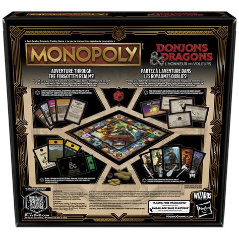 Monopoly Dungeons And Dragons Honor Among Thieves Game Inspired By