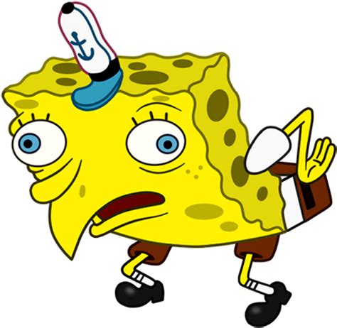 Mocking Spongebob Png Spongebob Meme Transparent Background Png