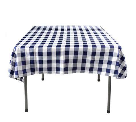 Tableclothsfactory is the premier source for wedding table decorations, white tablecloths, plastic dinnerware & wedding backdrops at wholesale prices! Checkered Tablecloth | Blue & White Square Shaped Cover