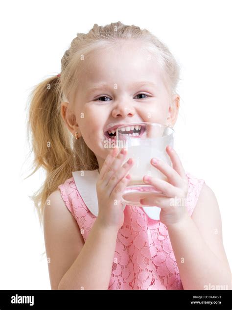 Little Girl Glass Milk Hi Res Stock Photography And Images Alamy