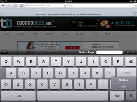 How To Use Split Keyboard In Ipad With Ios 5 Technobuzz How To