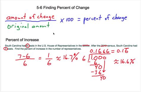 Your rate is 24 miles divided by 2 hours, so: 7th grade 5-6 Finding Percent of Change.mp4 - YouTube