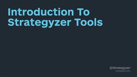 Strategyzer Webinar Introduction To Strategyzer Tools Youtube