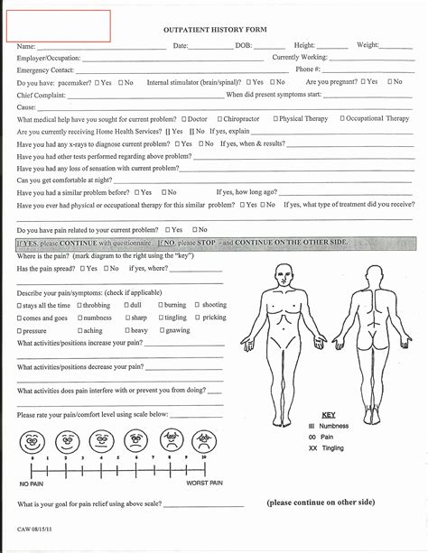 50 Physical Examination Form For Work