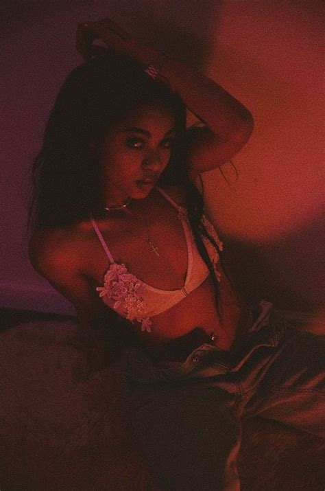 You can be seen wearing a fuzzy jacket, listening to ariana grande and post malone. Wolftyla. | Gangsta girl, Photoshoot, Red aesthetic