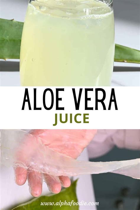 How To Make Aloe Vera Juice Alphafoodie