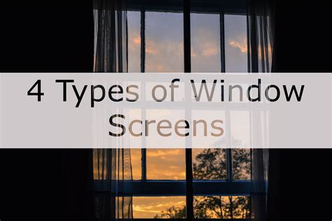 4 Types Of Window Screens Metro Screenworks