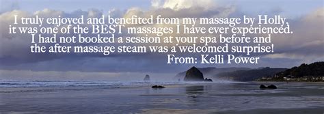 comment from a lovely guest spa travel cannonbeach oregon relaxation yoga meditation