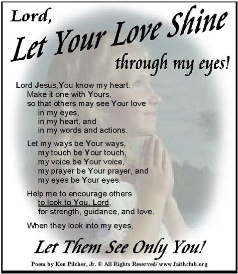 Love Shine Inspirational Quotes God Christian Poems Let It Be