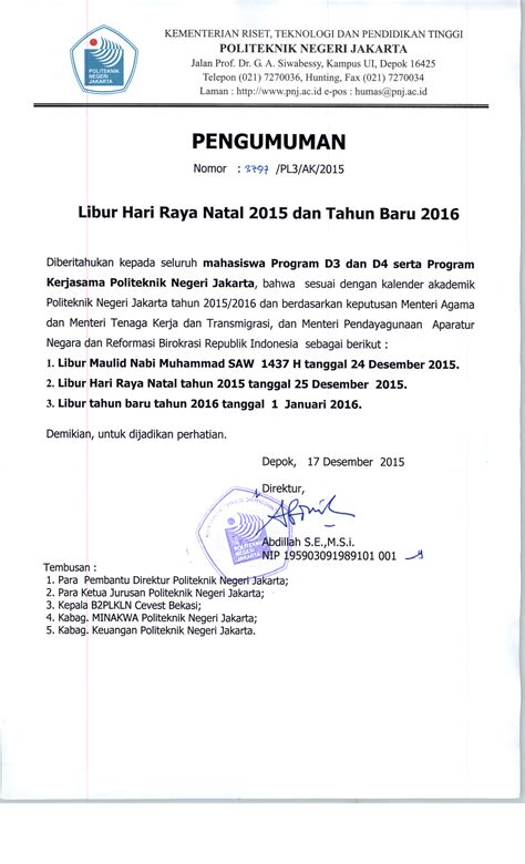 Contoh Surat Resmi Libur Sekolah Delinewstv Riset