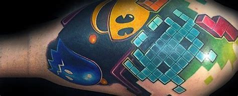 Some people just really love pacman, and i mean love him enough to get a nsfw geeky tattoo of the classic video game right on their butt. 30 Pacman Tattoo Designs For Men - Arcade Game Ink Ideas