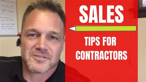 Contractor Business Tips Sales Tips For Contractors Youtube