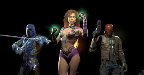 injustice 2 starfire red hood and sub zero join the roster