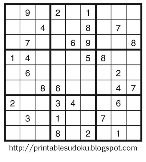 Levels of puzzles to print. Printable Sudoku Extreme | Printable Sudoku Free