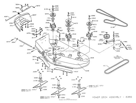 Dixon Ztr 4422 1996 Parts Diagram For Mower Deck Assembly