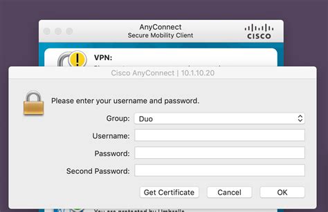 Logging In With The Cisco Anyconnect Client Guide To Two Factor