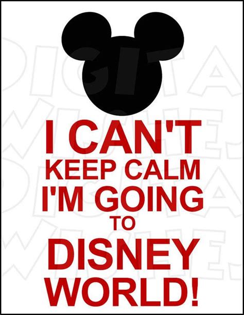 I Cant Keep Calm Im Going To Disney World Mickey Mouse Hat Digital