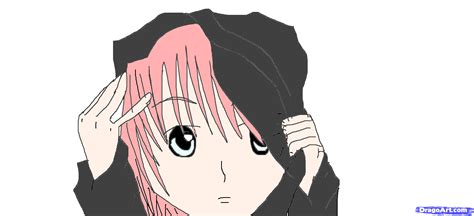 Draw And Color An Anime Hoodie Girl On Ms Paint Step By