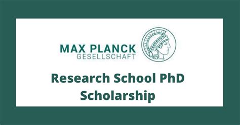 International Max Planck Research School Phd Scholarship 2023