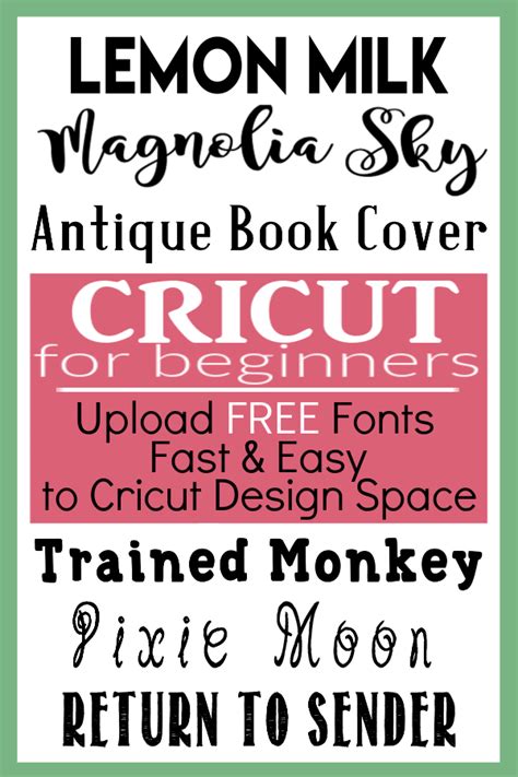 Download Upload Fonts To Cricut Design Space Guide | Free fonts for ...