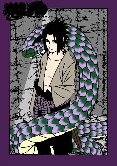 Sasuke And The Snake By Littledende On Deviantart