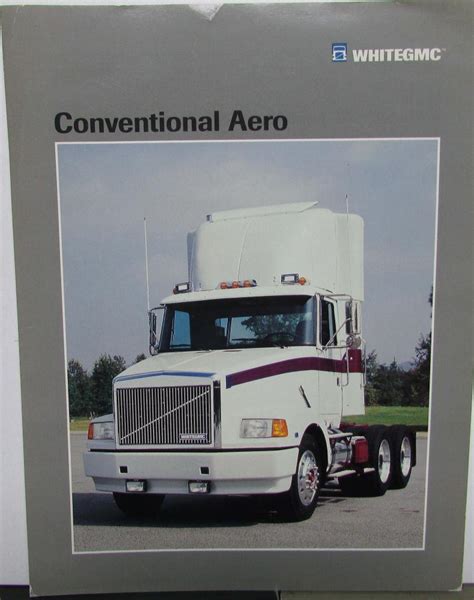 1987 White Conventional Aero Gmc Sales Brochure Original