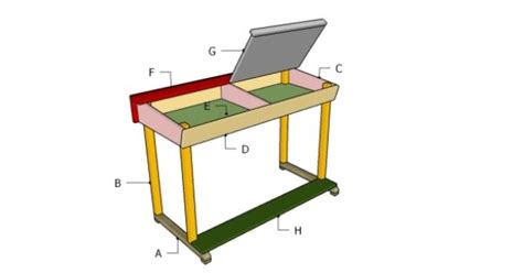 School Desk Plans Diy Home Pinterest Kid Desk Plans And Desks