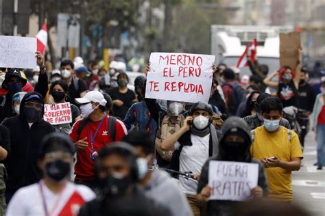 Al Menos 27 Detenidos En Lima En Las Protestas Contra La Investidura De Merino Como Nuevo