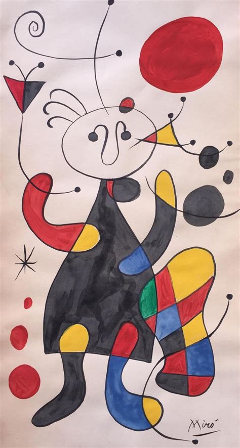 Joan Miró Art Peintures Miro Peinture Abstraite Toile Art De Cactus