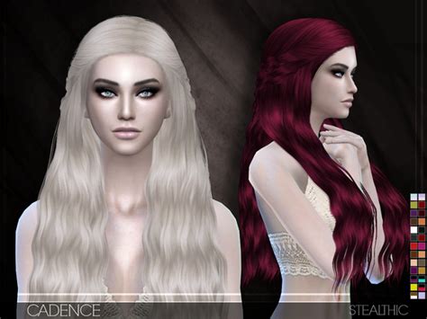 My Sims 4 Blog Stealthic Cadence Hair In 27 Colors For Females