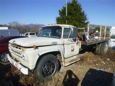 1965 Ford F700 Flatbed 25680 Miles Tan Truck V 8 Gas Manual For Sale