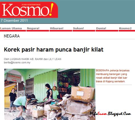 Menurut mohd ekhwan (2000), dari segi terminologi teknikal, banjir kilat merupakan sumbangan hujan yang luar. Bongkar! Konspirasi Kosmo politikkan punca banjir di ...