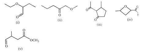The Molecular Formulae Of Some Organic Compounds Are Given Below Whic