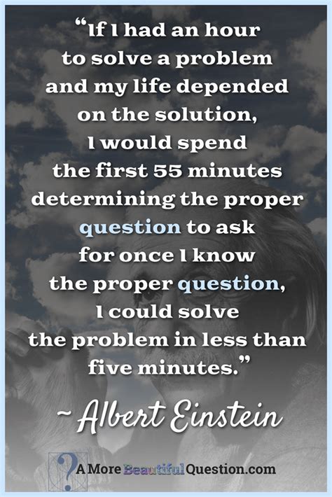 Maybe you would like to learn more about one of these? Einstein and questioning ~ A More Beautiful Question by ...