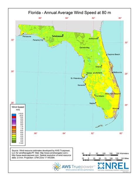 Florida Wind Speed Map Printable Maps
