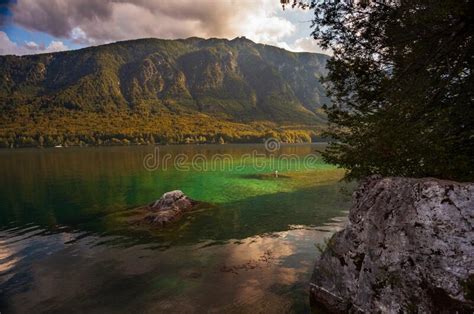 View Of Scenic Bohinj Lake Slovenia Editorial Image Image Of