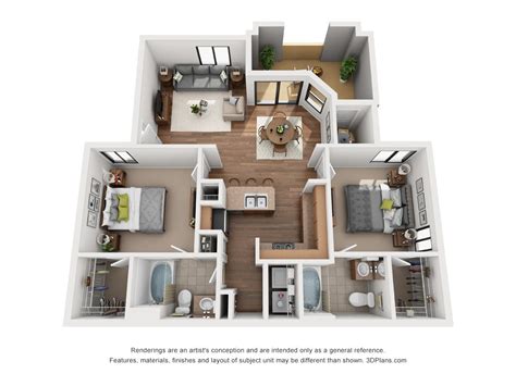 The marling apartment floor plans. The Revello | 2 Bedroom 2 Bathroom | 1,068 sq. ft ...