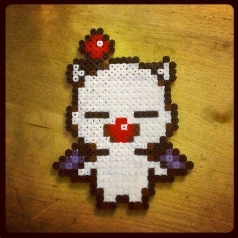 A little patience, and it. #Moogle #PerlerBeads by karmicshift • Instagram | Perler ...