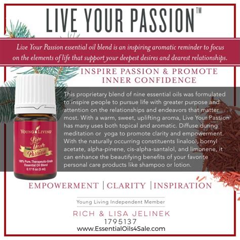Live Your Passion Essential Oil Blend From Young Living Essential Oils
