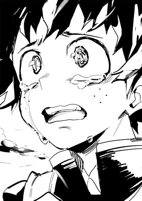 Midoriya Izuku Anime Crying Hero Anime Sketch