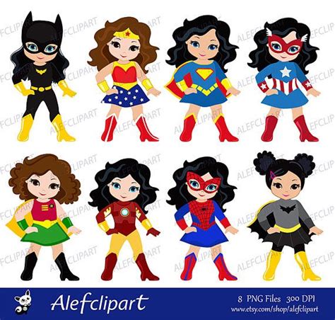 Girls In Superhero Costume Instant Download Instant Download