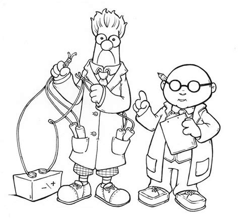 Beaker Muppet Coloring Page Coloring Pages